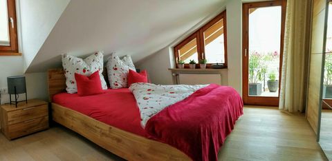 Schlafzimmer der Ferienwohnung